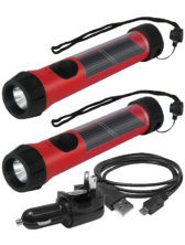 Solar Hybrid Flashlights Bundle