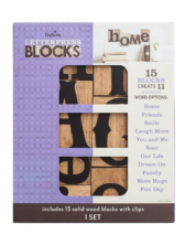 Dayspring Everyday Words - Letterpress Blocks, Set of 15
