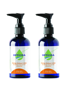 2 bottles of Optivida Topical Hemp